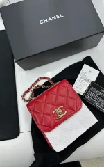 CHANEL シャネル トレンディ CC ミニ レッド チェーン 31番台 出品のサムネイル