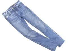 ARMANI EXCHANGE アルマーニエクスチェンジ USED加工 スキニー デニムパンツ size24/青 ■■ レディースのサムネイル