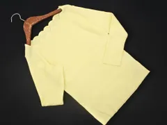 新品 PROPORTION プロポーション ボディドレッシング スカラップ リブ ニット セーター size3/黄 ■◇ レディースのサムネイル