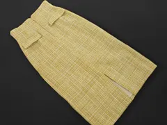 PROPORTION プロポーション ボディドレッシング ツイード タイト スカート sizeS/黄 ■◇ レディースのサムネイル