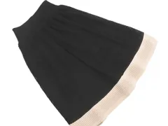 新品 FRANCO FERRARO フランコフェラーロ ニット Aライン 台形 スカート size2/黒 ■◇ レディースのサムネイル