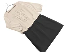 After All アフターオール ドッキング ワンピース sizeM/ベージュx黒 ■◇ レディースのサムネイル