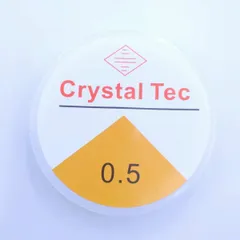 Crystal Tec シリコンゴム 0.5mm 12m巻 1本 ブレスレット用 透明 伸縮糸 ポリウレタンゴム オペロンゴム ビーズや天然石のブレスレットの作成や修理に ビーズクラブのサムネイル