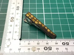 和柄 ネクタイピン 幾何学 菱紋様 象嵌風 タイバー ヴィンテージ レトロ アンティーク メンズ スーツ 紳士 小物