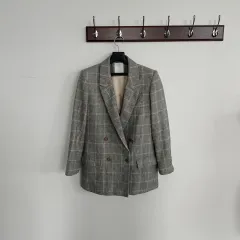 SANDRO チェック ダブル ブレーザー SUJI ジャケットのサムネイル