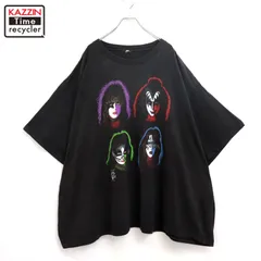 90s vintage KISS キッス バンドＴシャツ メンズ XL~サイズ相当 ビッグサイズ オーバーサイズ