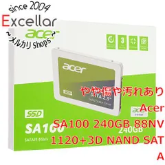 [bn:12] Acer　2.5インチ SSD　SA100 240GB 88NV1120+3D NAND SATA　0～100時間以内 元箱ありのサムネイル