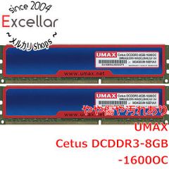 bn:14] UMAX デスクトップ用 Cetus DCDDR3-8GB-1600OC DDR3 4GB 2枚組