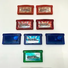 【長】ゲームボーイアドバンス用ポケットモンスター 8本セット ファイアレッド×2・ルビー×2・サファイヤ×3・エメラルド 起動確認済み 電池切れ ソフトのみ 【1481KM】F01