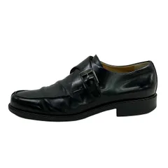 FERRAGAMO/SalvatoreFerragamo(サルバトーレフェラガモ) シューズ 7 EE メンズ - 黒 STUDIO/モンクストラップ レザーのサムネイル