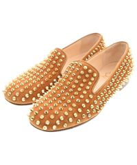 Christian Louboutin オレンジローファー 23 - メルカリ