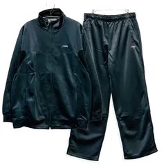 FILA フィラ ジャージ 上下セット トップス ボトムス ブランド 刺繍ロゴ メンズ レディース ユニセックス チャコールグレー M L LLサイズのサムネイル