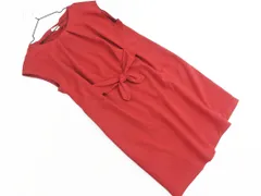MACKINTOSH PHILOSOPHY マッキントッシュフィロソフィー スウェード調 リボン Aライン ワンピース size38/赤 ◇■ レディースのサムネイル