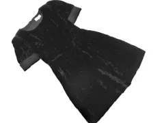 M SGRACY エムズグレイシー ベロア Aライン ワンピース size9/黒 ◇■ レディースのサムネイル