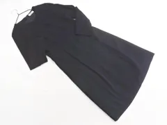 J.PRESS ジェイプレス ウール100% ラップ風 ドッキング ワンピース size9/紺 ◇■ レディースのサムネイル