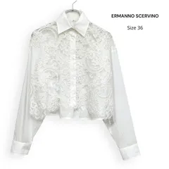 ERMANNO SCERVINO エルマンノ シェルヴィーノ レース 刺繍 ブラウス Size36のサムネイル