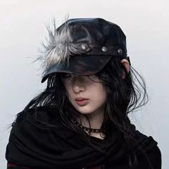 モード】KUIN KISSA Block core銀抜き穴ビーニー 平成ギャル - メルカリ