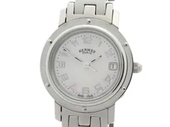 HERMES エルメス クリッパーナクレ CL4.210 腕時計 ステンレス クオーツ ピンクシェル文字盤 レディース【中古】473のサムネイル