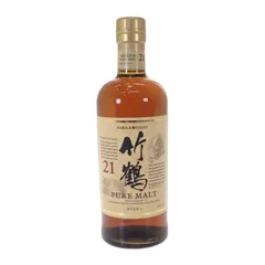 NIKKA ニッカ 竹鶴21年 ピュアモルト お酒 アルコール 700ml 43% ウイスキー ギフト 未開封【中古】【Sランク】のサムネイル