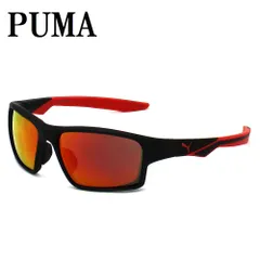 プーマ PUMA PU0437S 002 サングラス グローバルフィット メガネ 眼鏡 UVカット 紫外線カット メンズ レディース ミラー レッド ブラックのサムネイル