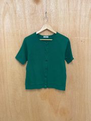 美品】 AKRIS アクリス コットン透かし編み ニットカーディガン - メルカリ