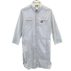 G-STAR RAW ジースターロウ 7分袖 ウエスタンヨーク シャツワンピース XS グレー レディース 古着のサムネイル