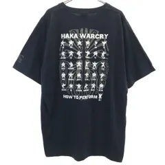 CANTERBURY OF NEW ZEALAND カンタベリー HAKA WARCRY 半袖 Tシャツ XL ブラック メンズ 古着のサムネイル