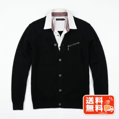 MEN'S MELROSE カーディガン ブラック サイズ3 ショールカラー archive風のサムネイル