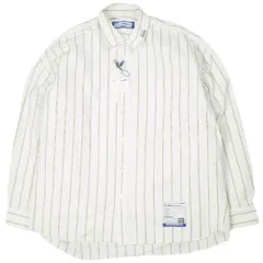 in・stru(men-tal). Maison MIHARA YASUHIRO メゾンミハラヤスヒロ 26SS Cotton High Density Stripe Long-sleeve Shirt ストライプシャツ I16SH111-0 46 WHITEのサムネイル