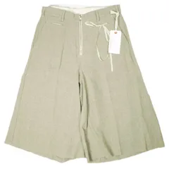 新品 Midorikawa ミドリカワ 26SS 日本製 CROPPED CULOTTES PANTS クロップドキュロットパンツ MID26SS-PT02 3 IVORY リネン ショーツ ボトムス g26796のサムネイル