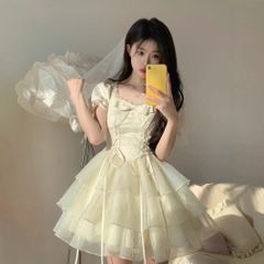 airi×Starry☆マシュマロチュニックワンピ☆ホワイト☆リルリリー
