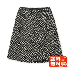 T&T ティーアンドティー 千鳥格子柄 フレアスカート 膝丈のサムネイル
