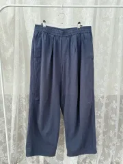 M) コス COS コットン リネン バンディング パンツ ブルーのサムネイル