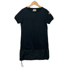 極美品 モンクレール 2020年モデル ワッペンロゴ ロングワンピース 異