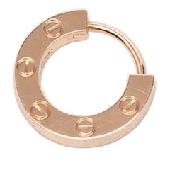 カルティエ ラブ フープピアス 片側のみ K18PG ピンクゴールド Au750 レディース CARTIER【1-0267199】のサムネイル