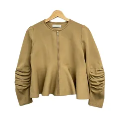 CELFORD(セルフォード) ジャケット サイズ38 M レディース美品  - ベージュ 長袖/フェイクレザー/ジップアップ/パイピング/春/秋のサムネイル