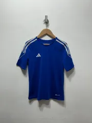 アディダス 半袖 Tシャツ ブルー キッズ 150