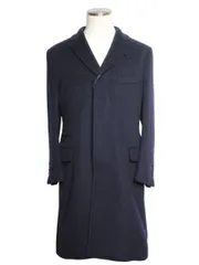 HERMES エルメス コート メンズ46 カシミヤ/キュプラ ネイビー メンズ 2148104103277【中古】【200】のサムネイル