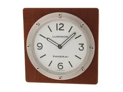 PANERAI パネライ テーブルクロック PAM00314/OP6676 置時計 ステンレススチール/ウッド ホワイト クオーツ 2148104105677 【200】【中古】のサムネイル