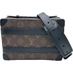 ルイ・ヴィトン LOUIS VUITTON ソフトトランク M45935 ブラウン モノグラム・マカサー メンズ ハンドバッグのサムネイル