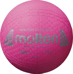 モルテン molten バレーボール  ミニソフトバレーボール ピンク 小学校 中学年 低学年 体育 専用メジャー付き 空気針 突き抜け防止バルブ ゴム キッズ 小学生 中学生 空気入れ 柔らか素材  S2Y1200P Pピンクのサムネイル