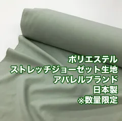 GA-34/最小ロット３ｍ販売※商品説明欄参照/ポリエステルストレッチジョーゼット生地/アパレルブランド