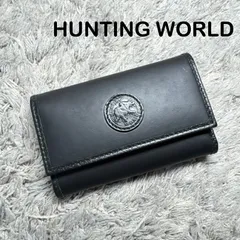HUNTING WORLD ハンティングワールド キーケース レザー ブラックのサムネイル