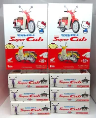 【中古】 1/24 サンリオ キャラクターズ HONDA Super Cub プラモデル　８点セット