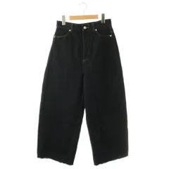 バビロン BABYLONE 25AW バレルレッグデニムパンツ ワイド カットオフ ハイウエスト 36 ネイビー /MY ■OSのサムネイル