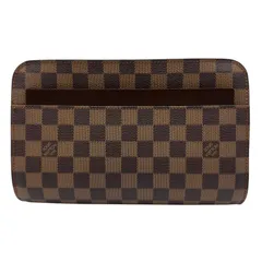 ルイ・ヴィトン LOUIS VUITTON サンルイ ブラウン ダミエ/レザー メンズ セカンドバッグのサムネイル