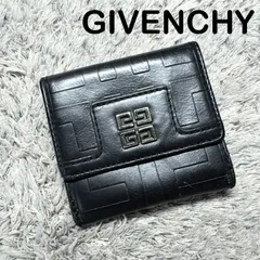 GIVENCHY ジバンシー 二つ折り財布 レザー ブラックのサムネイル