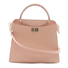 ミチノパリ michino PARIS LUTECE MINI ルテス ミニバッグ ハンド ショルダー 2WAY レザー ピンク B105 198 350 /AQ ■OSのサムネイル