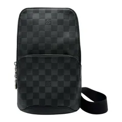 ルイ・ヴィトン LOUIS VUITTON アヴェニュー スリングバッグ N41720 ブラック シルバー金具 ダミエ・アンフィニ メンズ ボディバッグのサムネイル