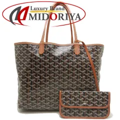 GOYARD ゴヤール サンルイPM STLOUIPMLTY01CL03P トートバッグ ゴヤールディンキャンバス ブラック タン レディース /253873【中古】のサムネイル